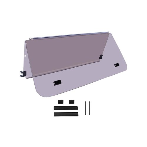 VPAHub Flip Flop Compact Golf Cart Windshield for YAMAHA G22, Tinted Color, 3/16" Thickness, Fits YAMAHA G22 (2003-2007)