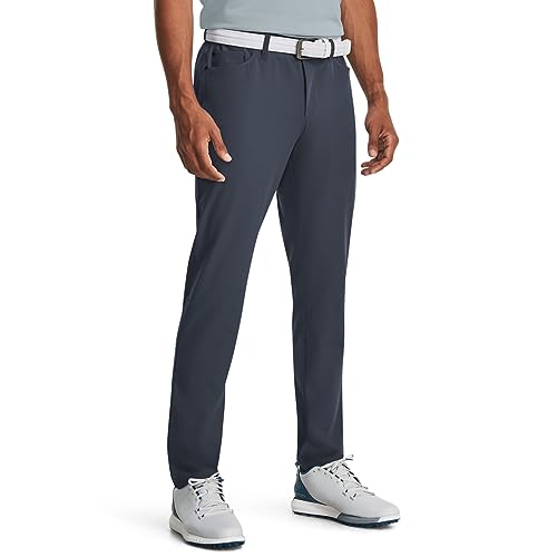 Under Armour Golf Drive Five-Pocket Pants 32W x 30L Downpour Gray & White