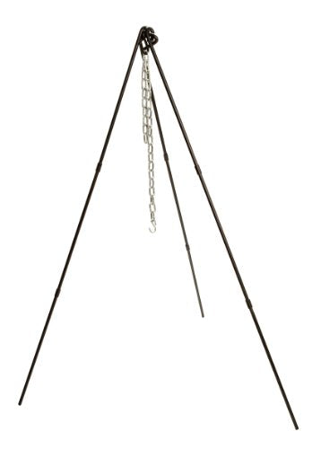 Adjustable Steel Campfire Cooking Tripod - 40 to 60 Inches, Lodge
