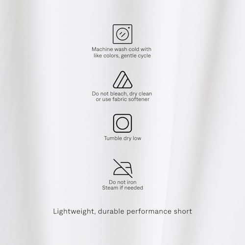 Rhone Men’s 7” Pursuit Shorts Small Bright White – Gym Shorts with Liner & Moisture Wicking
