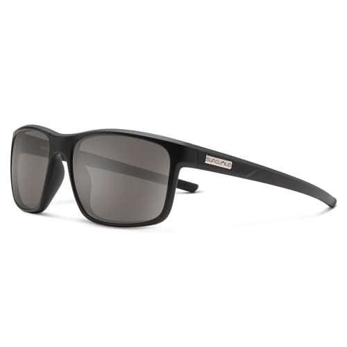 Suncloud Polarized Gray Sunglasses - UV Protect, Impact-Resistant, Lightweight