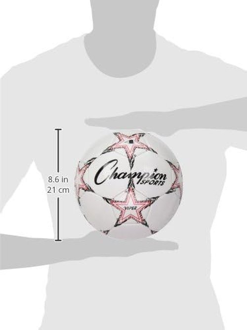 Champion Sports Viper Soccer Ball - Soft-Touch TPU Training Ball for Indoor/Outdoor Play | Sizes 3, 4, 5
