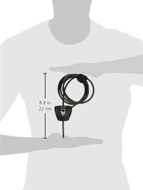 Master Lock Black Python Bike Lock - 6 Feet Adjustable Metal Cable with Weather Resistant Coating