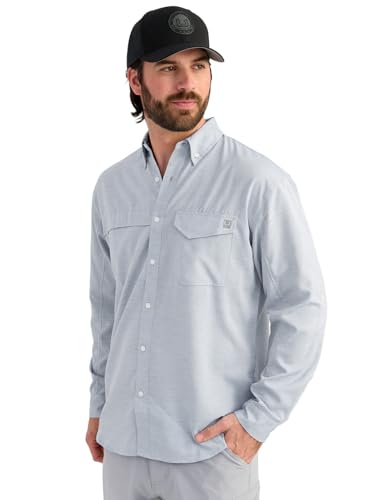Men's Tide Point Long Sleeve Button-Down Shirt - Large / Quiet Harbor Heather