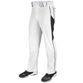 Champro Mens Triple Crown Baseball Pants Medium White Black Open Bottom