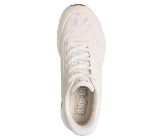 Skechers Women's Uno Step-Glide Slip-On Sneakers - White, 6