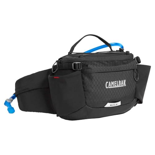 CamelBak M.U.L.E. 5 Waist Belt Hydration Pack Black 2.0 - Lightweight, Leakproof, 50oz Reservoir