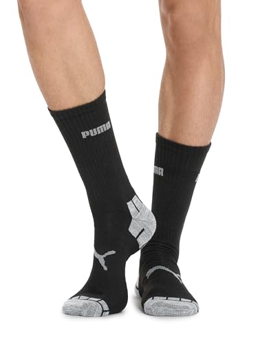 Men's Crew Socks 6-Pack - White Black Grey - Size 10-13