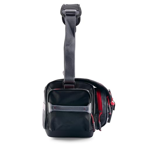 Ugly Stik 3600 Tackle Bag with 2 Waterproof Tackle Boxes, Outdoor Fishing Gear Organizer