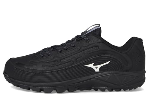 Mizuno Ambition 3 Low BB Baseball Shoes - 12.5 Black Unisex Adult