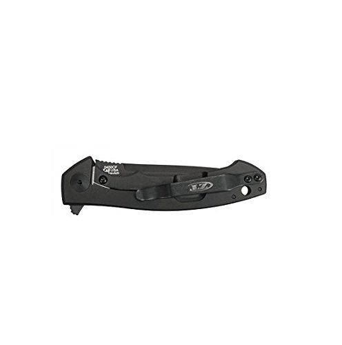 Zero Tolerance Folding Knife with 3.25” DLC-Coated S35VN Blade - All-Black Carbon Fiber & Titanium Handle, Frame Lock, Pocketclip - Knife