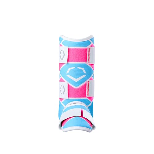 EvoShield SRZ-2 Youth Batter’s Leg Guard Pink/Blue Gel-to-Shell Tech