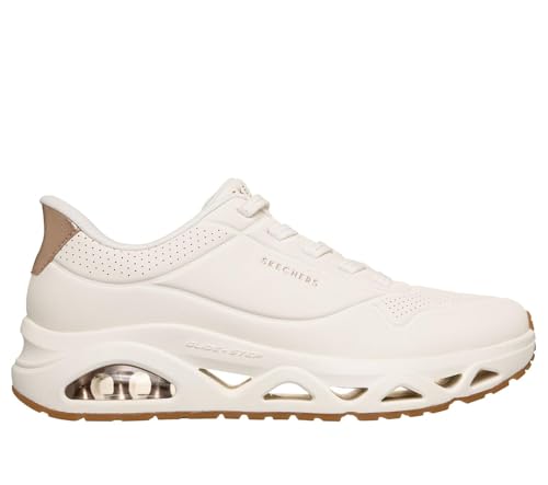 Skechers Women's Uno Step-Glide Slip-On Sneakers - White, 6