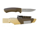 Morakniv Bushcraft Stainless Steel Fixed-Blade Survival Knife with Fire Starter & Sharpener - Desert Tan