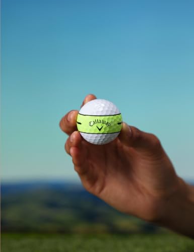 Callaway Chrome Tour X Golf Balls - 360 Stripe Yellow, One Dozen