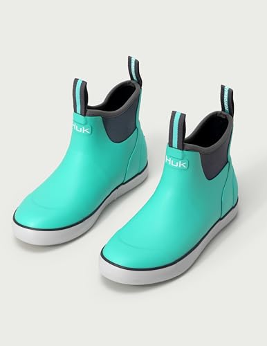 HUK Girls' Rogue Wave Deck Shoes - Bermuda 10 - Nautical Sneakers for Kids