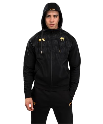 Men's UFC Zenith Replica Hoodie Black Gold Medium - Performance Fan Gear