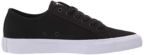 DC mens Manual Skate Shoe, Black/White, 10.5 US