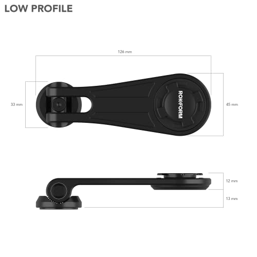 Bike Phone Mount - Adjustable Bicycle Handlebar Holder Fits 1-1/8" Steer Tube