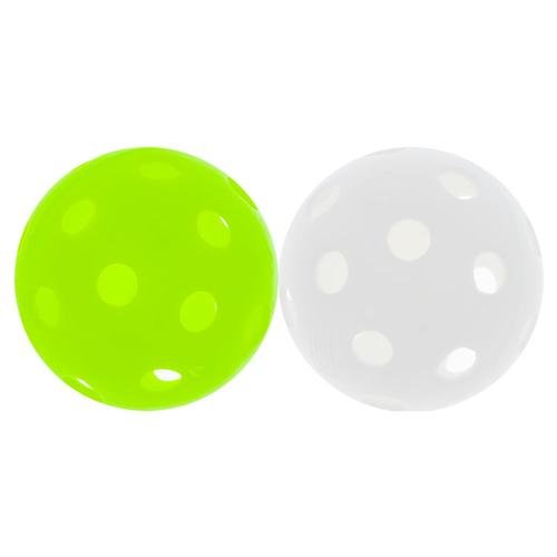 Lime Green Vision-Enhanced Poly Pickleballs (12 Pack) by Jugs