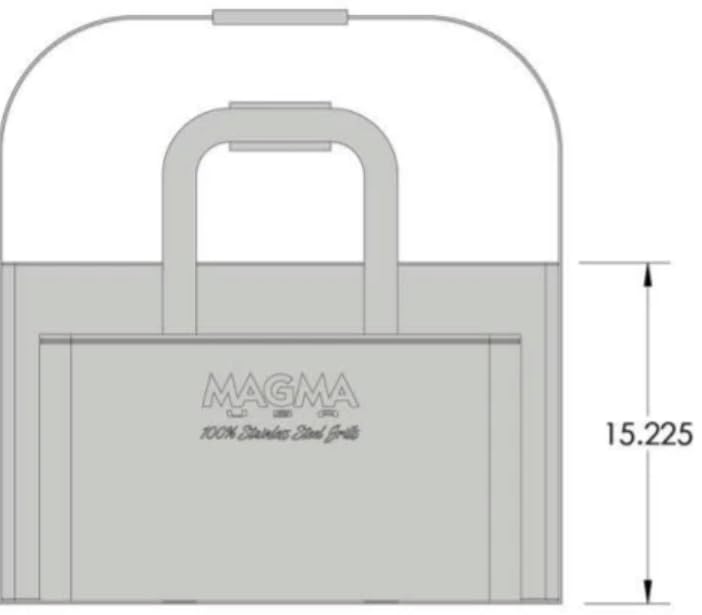 Magna 12x18 Grill Carrying & Storage Case with Padding & Accessories Pocket