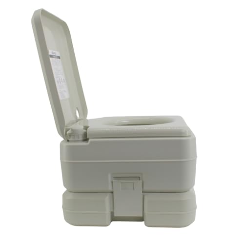 SEAFLO 2.6 Gallon Portable Camping Toilet with Waste Level Indicator - Off-Grid RV Boat