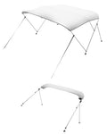 VEVOR 3 Bow Boat Bimini Top 6' x 46" H Sun Shade Canopy with Aluminum Frame, Grey