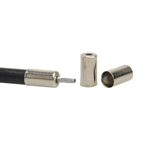 100 Pieces Bicycle Brake Cable End Caps 5mm Ferrule Protectors MTB Road Bike Parts
