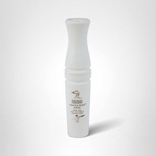 Primos Hunting 828 Goose Call, Shaved Reed Snow, White