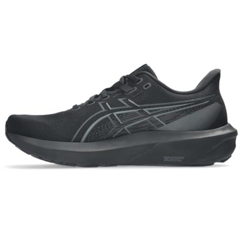 Men's ASICS GT-1000 15 Running Shoes - Black/Black, Size 10.5