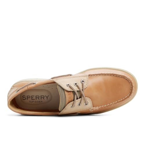 Sperry Men’s Billfish 3-Eye Leather Boat Shoes - Light Brown, Size 11