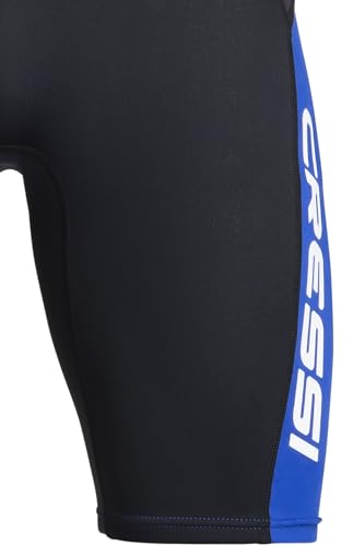 Cressi Adult Neoprene Shorty Wetsuit for Snorkeling & Water Sports - Black/Blue, XX-Large