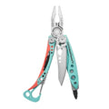 Leatherman Skeletool CX 7-in-1 Multi-Tool, Lightweight EDC - Paradise Blue