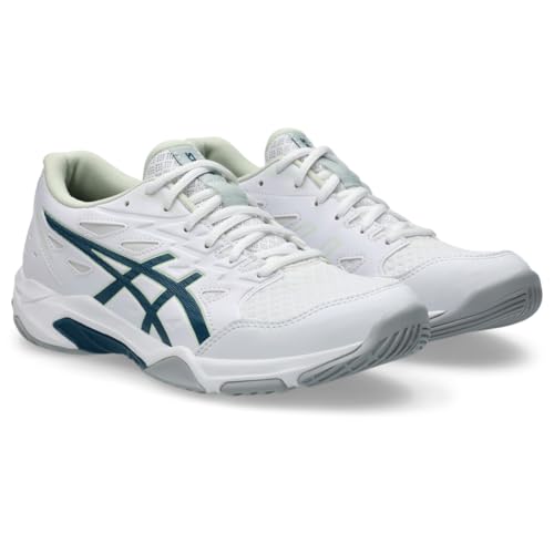 ASICS Women's Gel-Rocket 11 Volleyball Shoes - White/Ink Teal Size 9