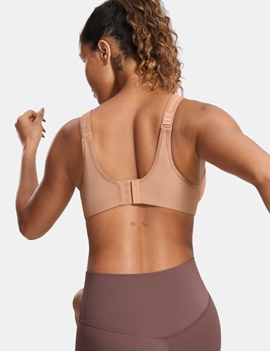 Women's Ladder Adjustable Straps Sports Bras - 36DD Barely Buff