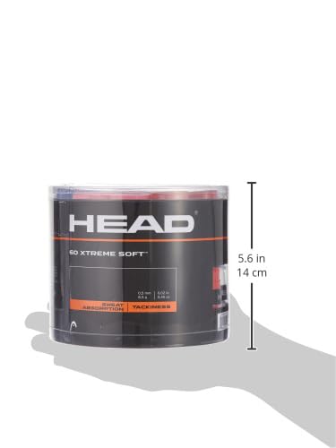 HEAD Xtreme Soft Overgrip 60-Pack Tennis Racket Grip - Mix