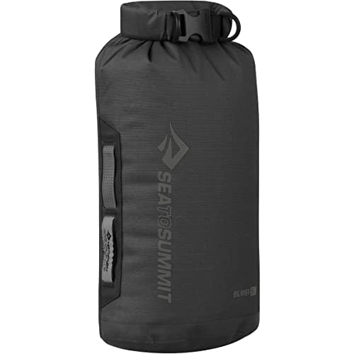 Sea to Summit Big River Dry Bag 8L Heavy-Duty Waterproof Storage - Jet Black