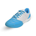 Kids Fencing Shoes - Blue White Sneakers for Boys Girls, Youth Epee Sabre Foil, 4 Big Kid