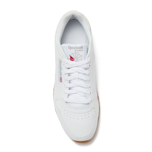Men's Reebok Classic Leather Sneakers White Grey 10.5 Casual Tennis Shoes