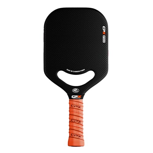 CPX Pro Carbon Fiber Pickleball Paddle - Edgeless, Honeycomb Core, Black Pro Variation