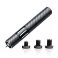 Adjustable Carbon Fiber Pool Cue Extension with 3 Bumpers - Frosted Finish