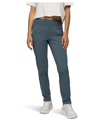 PrAna Koen Daily Pants - Small Grey Blue Pull-On Activewear Trousers