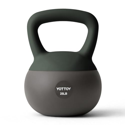 YOTTOY 25LB Green Soft Kettlebell for Strength Training & Home Workouts