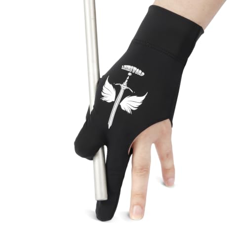 Billiard Gloves 2 Pack Left Hand Pool Gloves for Snooker and Cue Sports