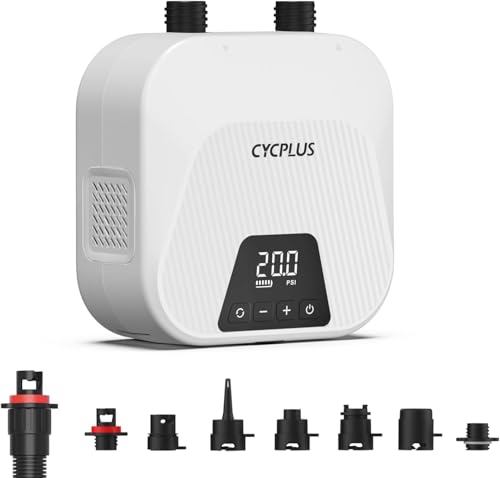 CYCPLUS Smart SUP Air Pump White, 20 PSI, 38.48Wh Battery, Inflation & Deflation
