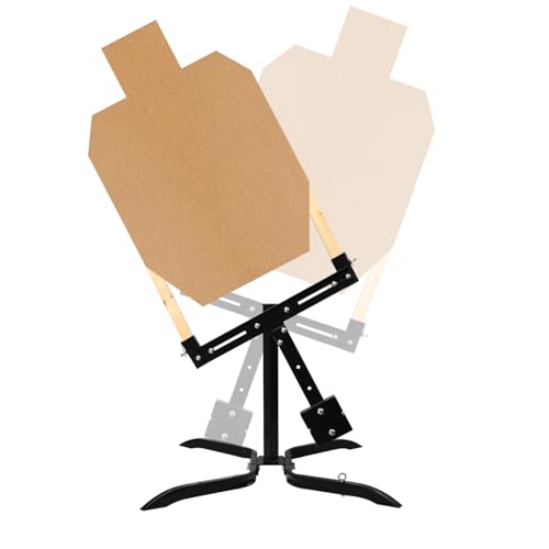 Heavy-Duty Steel Swinger Target Stand for Paper & Cardboard Shooting Targets