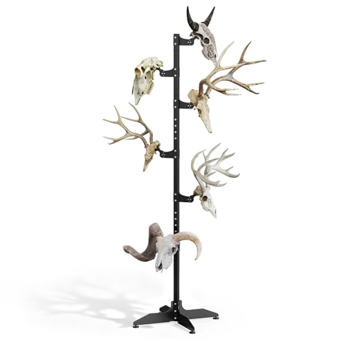 Adjustable Trophy Mount Display Rack for Deer Antlers and Skulls