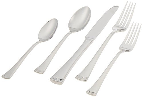 Lenox Portola 65-Piece Flatware Set for 12 - Elegant Stainless Steel Silverware