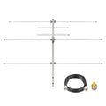 Dual Band Yagi Antenna for Ham Radio Set with 32ft Cable & Adaptor - Outdoor Directional 2m 70cm VHF UHF