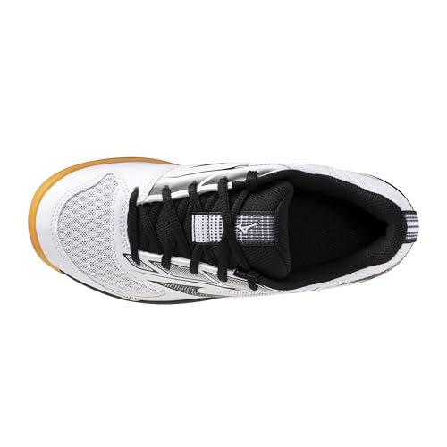 Mizuno Women's Cyclone Speed 5 Volleyball Shoe - White/Black, Size 7.5, Beginner Court Shoe